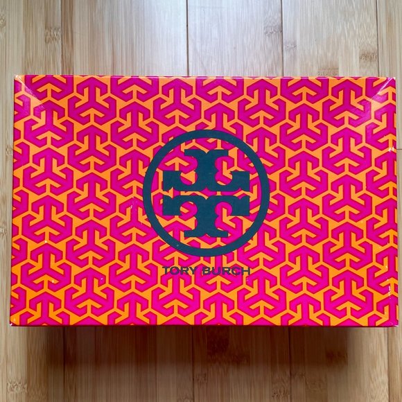 COPY - Tory Burch Emmy Demi Thong T-Strap Wedge Sandals in Royal Tan Leather Si… - Picture 6 of 7